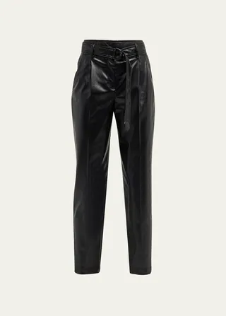 Fred Belted Vegan Leather Pants