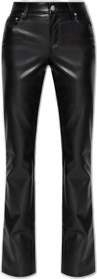 Misbhv Straight-Leg Faux Leather Trousers