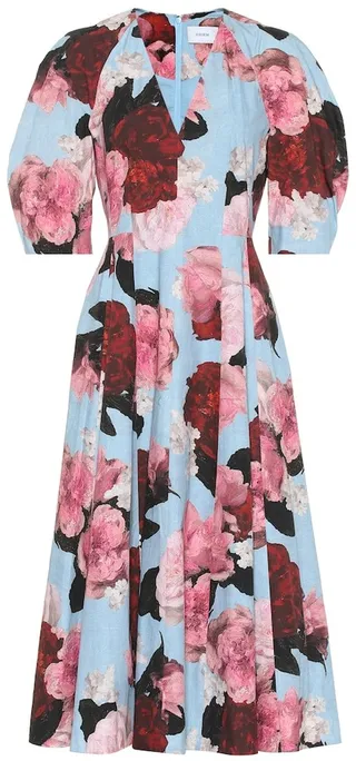 Cressida floral cotton-poplin dress