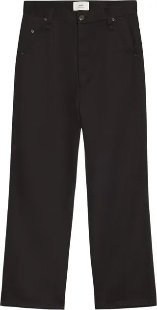 Straight-Leg Cotton Trousers