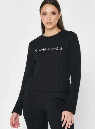 Logo Round Neck Top