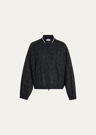 Sangallo Cotton Zip-Up Bomber Jacket