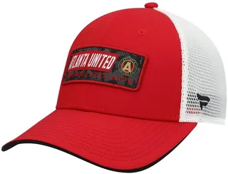 Men's Red Atlanta United Fc Iconic Defender Snapback Hat