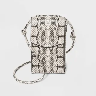 Snake Print Phone Crossbody Bag - A New Day™