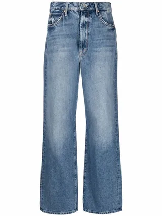 Mid-Rise Wide-Leg Jeans
