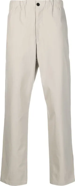 Mid-Rise Straight-Leg Trousers
