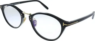 Tom Ford FT 5728-DB 001 Unisex Round Eyeglasses Black 51mm
