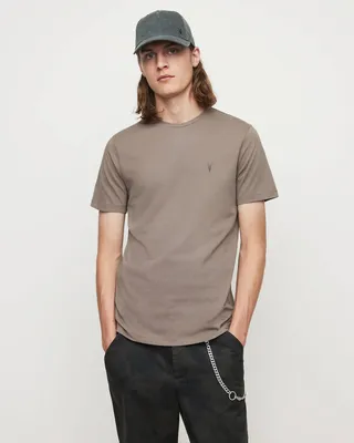 Brace Crew T-Shirt - Putty Brown