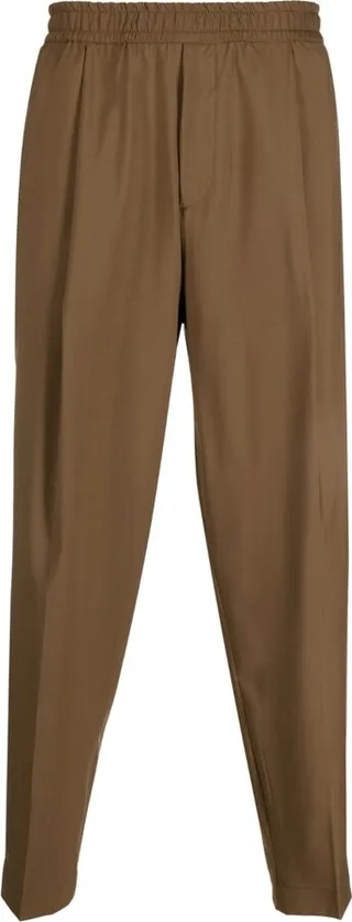 Cropped Tapered Trousers