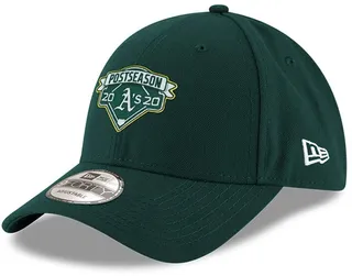 Men's New Era Green Oakland Athletics 2020 Postseason Locker Room 9Forty Adjustable Hat