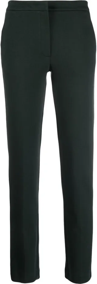 Stretch-Cotton Straight-Leg Trousers