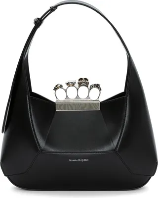 Jewelled Leather Hobo