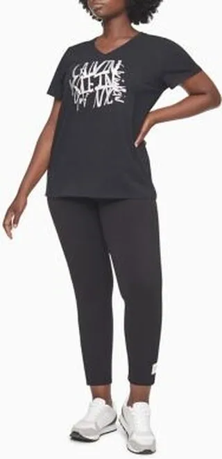Performance Script Logo V-Neck T-Shirt