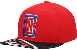 Men's Red and Black La Clippers Slash Century Snapback Hat