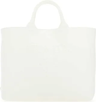 Prada Logo Embroidered Tote Bag