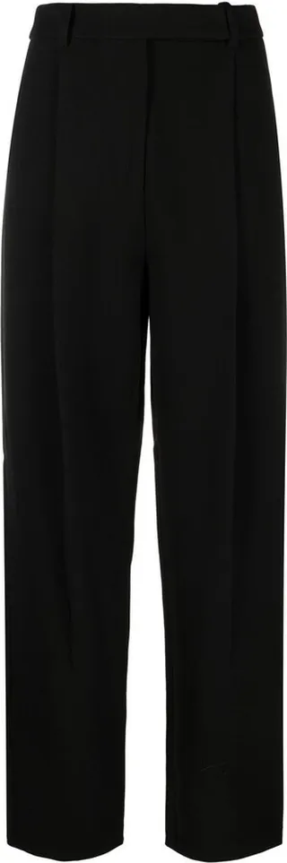 High-Waist Straight Trousers