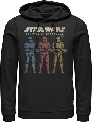 Men's Star Wars: The Rise of Skywalker Stormtrooper Reflection Pull Over Hoodie - Black - Large