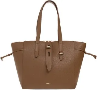 Furla Net Logo Detailed Tote Bag