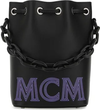 MCM Chain-Link Detailed Tote Bag