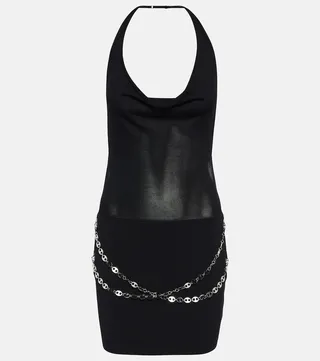 Hyd halterneck minidress