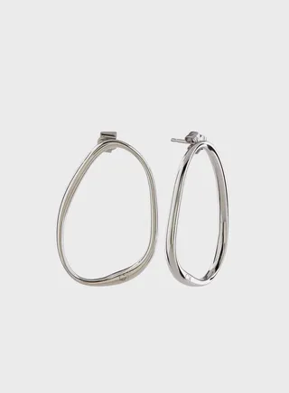 Stainless Steel Curved Shape Earrings