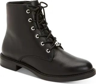 Bomontt Womens Zip up Lugged Sole Combat & Lace-up Boots
