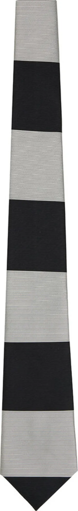 Comme des Garçons Homme Deux Black & White Striped Tie