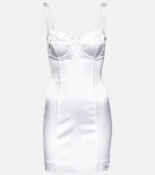 x Kim satin minidress