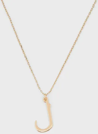 Arabic Initial "L" Necklace