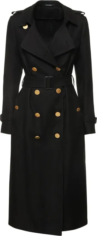 Carola linen trench coat