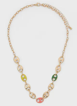 Pop Color Chain Necklace