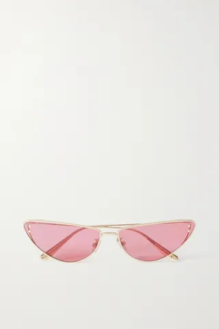 DIOR Eyewear - Missdior B1u Cat-eye Gold-tone Sunglasses - Red