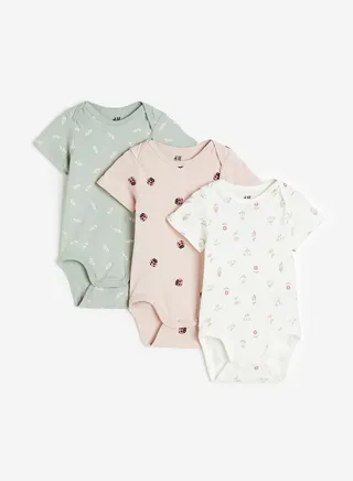 Kids 3 Pack Assorted Bodysuit