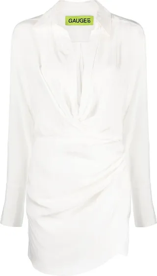 Gathered Shirt Dress