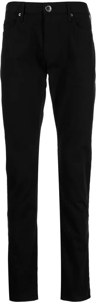 Logo-Plaque Straight Leg Trousers