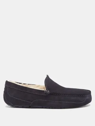 Ascot Wool-lined Suede Slippers