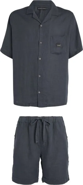 Desmond & Dempsey Linen Cuban Pyjama Set