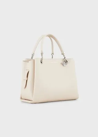 Palmellato leather-effect handbag with eagle charm