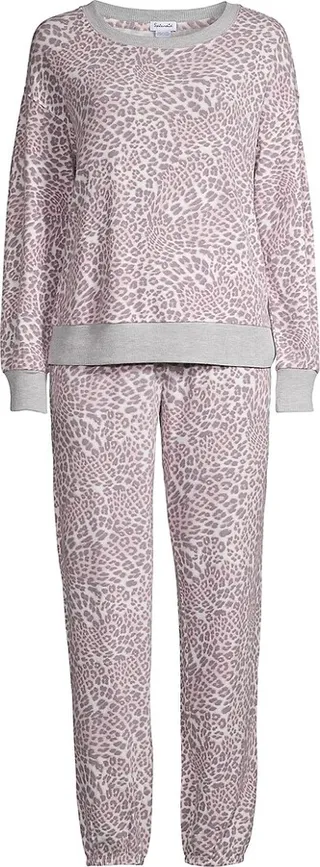 Leopard 2-Piece Long Pajama Set