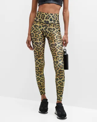 Leopard Goals Hi-Shine Leggings