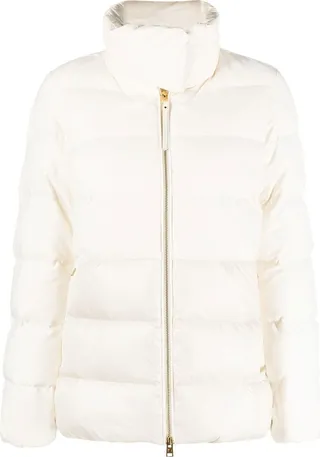 Luxe zip-up puffer jacket