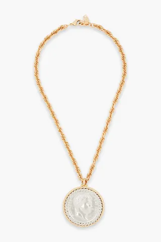 Gold and silver-tone necklace