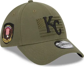 Men's New Era Green Kansas City Royals 2023 Armed Forces Day 39THIRTY Flex Hat