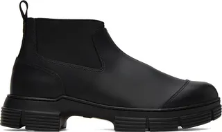 GANNI Black City Chelsea Boots