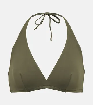 Gang halterneck bikini top
