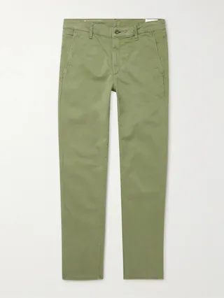 Fit 2 Slim-Fit Garment-Dyed Stretch-Cotton Twill Chinos