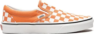 Classic slip-on Checkerboard sneakers "Cadmium Orange"