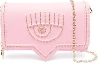 Eyelike-motif crossbody bag