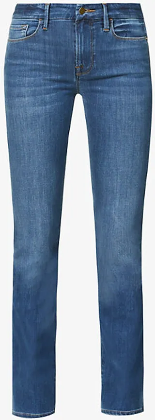 Womens Poe Le Mini Boot Mid-rise Recycled Polyester and Cotton Jeans