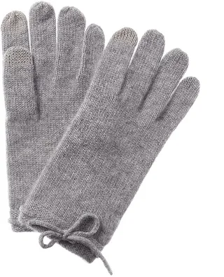 Phenix Bow Detail Cashmere Gloves